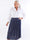 Pams Midi Denim Skirt - Plus size nederdel med lommer