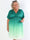 Pams Fade Short - Flerfarvet elastisk plus size kjole