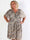 Pams Glamorous Short - Plus size elastisk kjole med fine guld detaljer