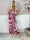 Pams Jumpsuit - Elastisk buksedragt med bladmønster