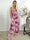 Pams Jumpsuit N/S - Elastisk buksedragt med bladmønster