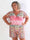 Pams Paisley Playsuit - Plus size elastisk buksedragt med mønster