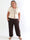 Pams Plain Harem Pants - Elastiske plus size bukser med smock i taljen