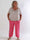 Pams Plain Harem Pants - Elastiske plus size bukser med smock i taljen