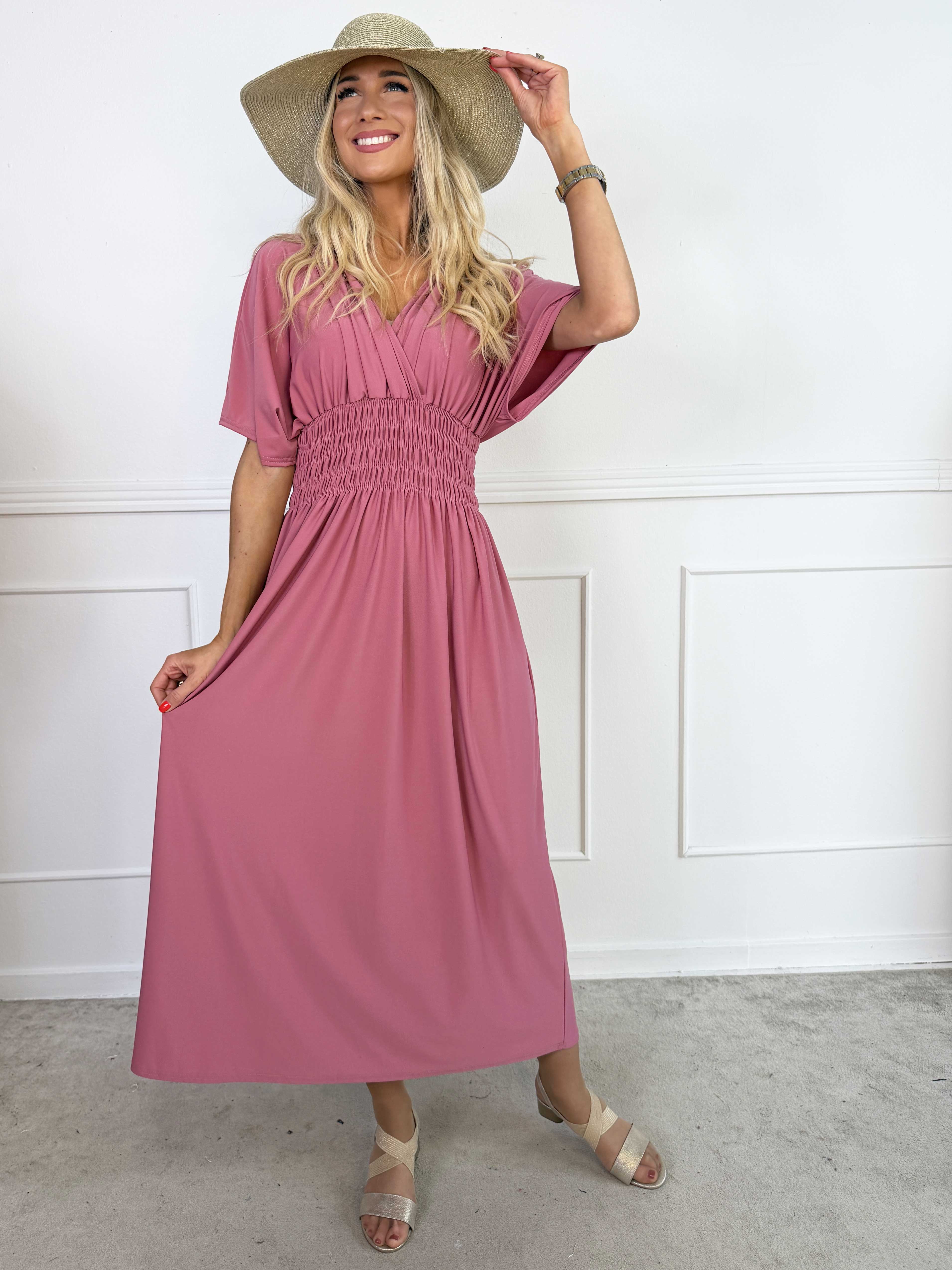 Pams Plain - Elastisk kjole med smock