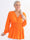 Pams Plain Shirt L/S - Plus size bluse i elastisk stof med lange ærmer
