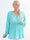 Pams Plain Shirt L/S - Plus size bluse i elastisk stof med lange ærmer