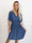 Pams Plain Short - Elastisk kjole med smock i taljen