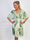 Pams Fleur Short - Elastisk kjole med smock og japansk inspireret gulddetaljer