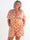Pams Oasis Playsuit - Plus size elastisk buksedragt med mønster