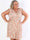 Pams Boho Short - Kort elastisk plus size kjole i krølfrit stof