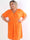 Pams Gold Bow Short - Plus size kjole med smock i livet og fine guld sløjfer