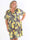 Pams Lemon Short - Plus size kjole med citroner og guld detaljer