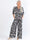 Pams Magic Jumpsuit O/B - Elastisk mønstret plus size buksedragt