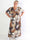 Pams Multi Leo - Plus size elastisk kjole med print og guld detaljer