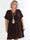 Pams Plain Short - Elastisk plus size kjole med smock i taljen