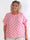Poline - Prikket plus size tunika i åndbar lyocell stof med flæsekant på ærmerne