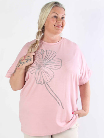 Reece - Blød plus size t-shirt i viskose med similisten