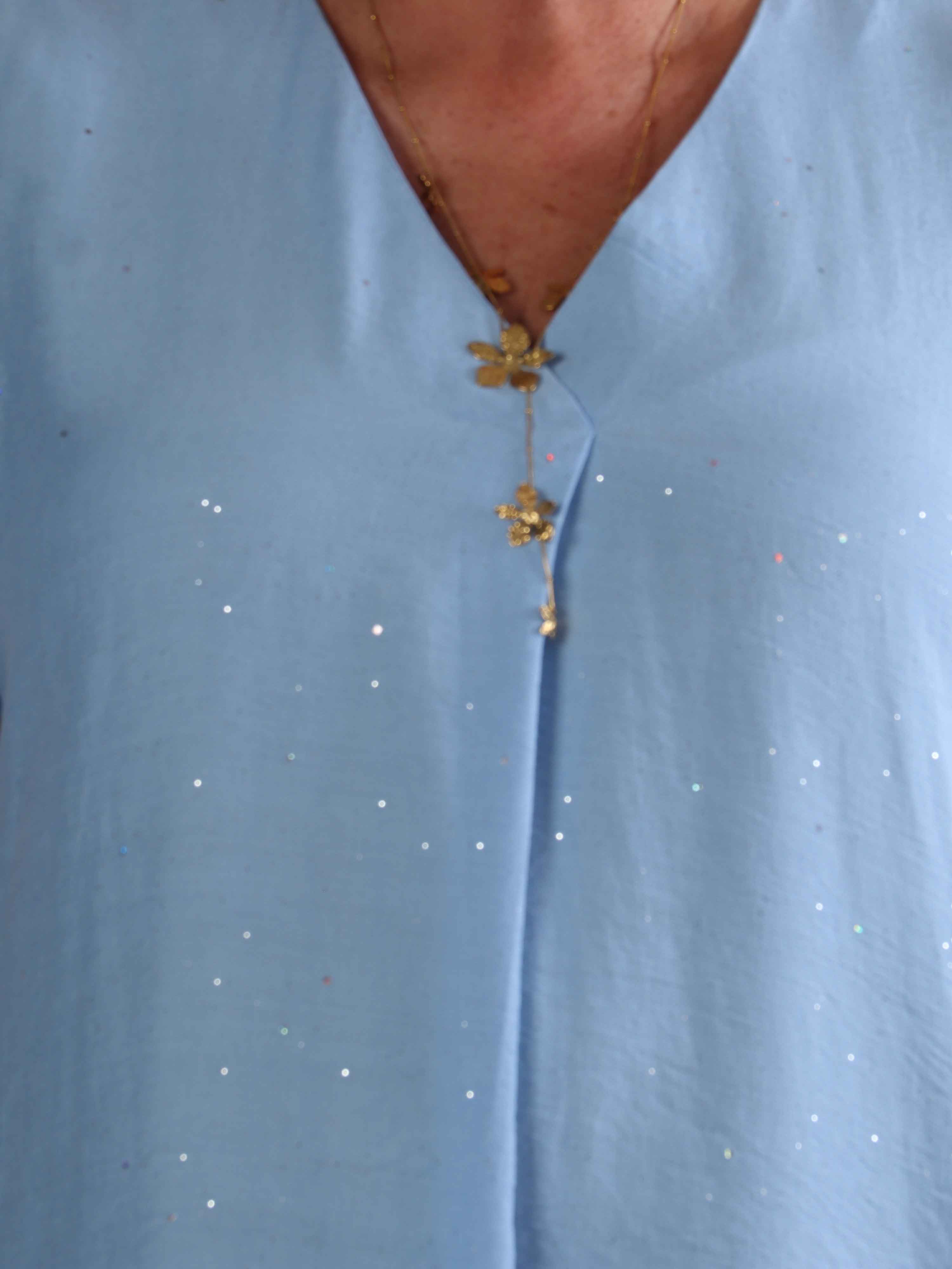 Renee - Sød tunikakjole i viskose dækket med glimmer