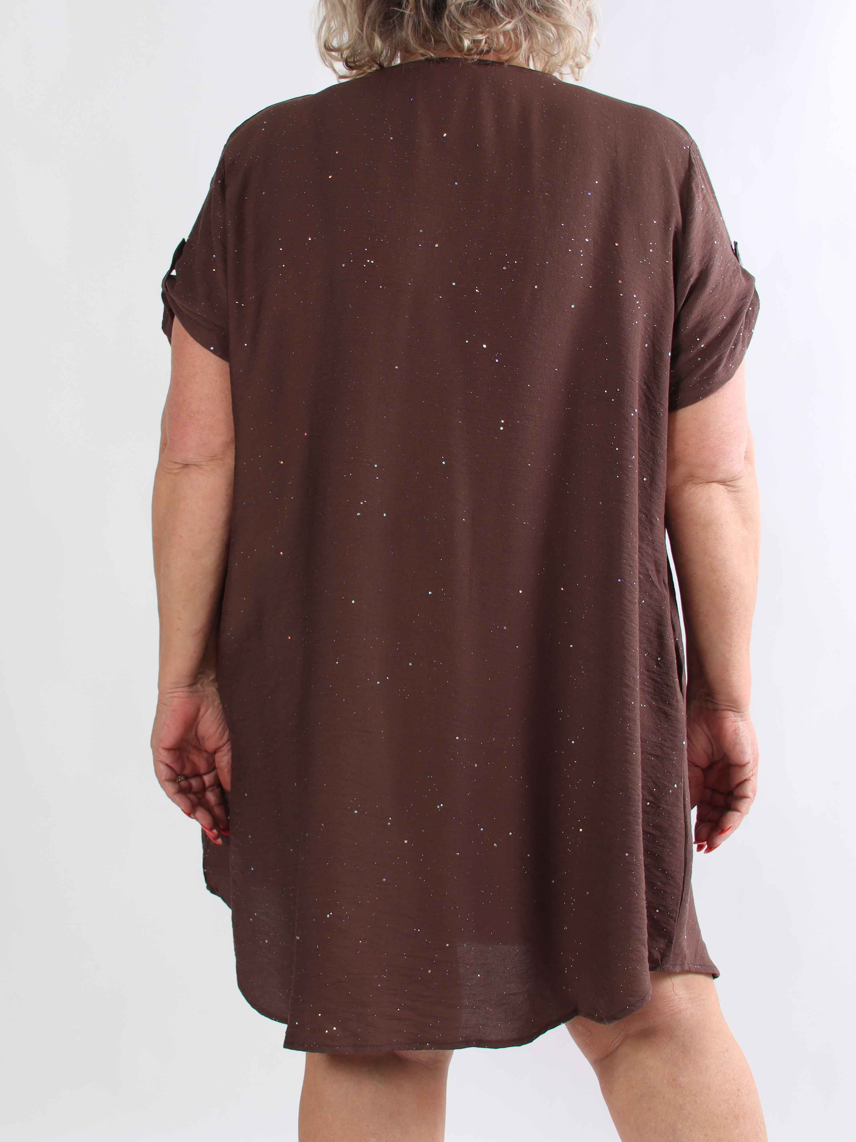Renee - Sød tunikakjole i viskose dækket med glimmer