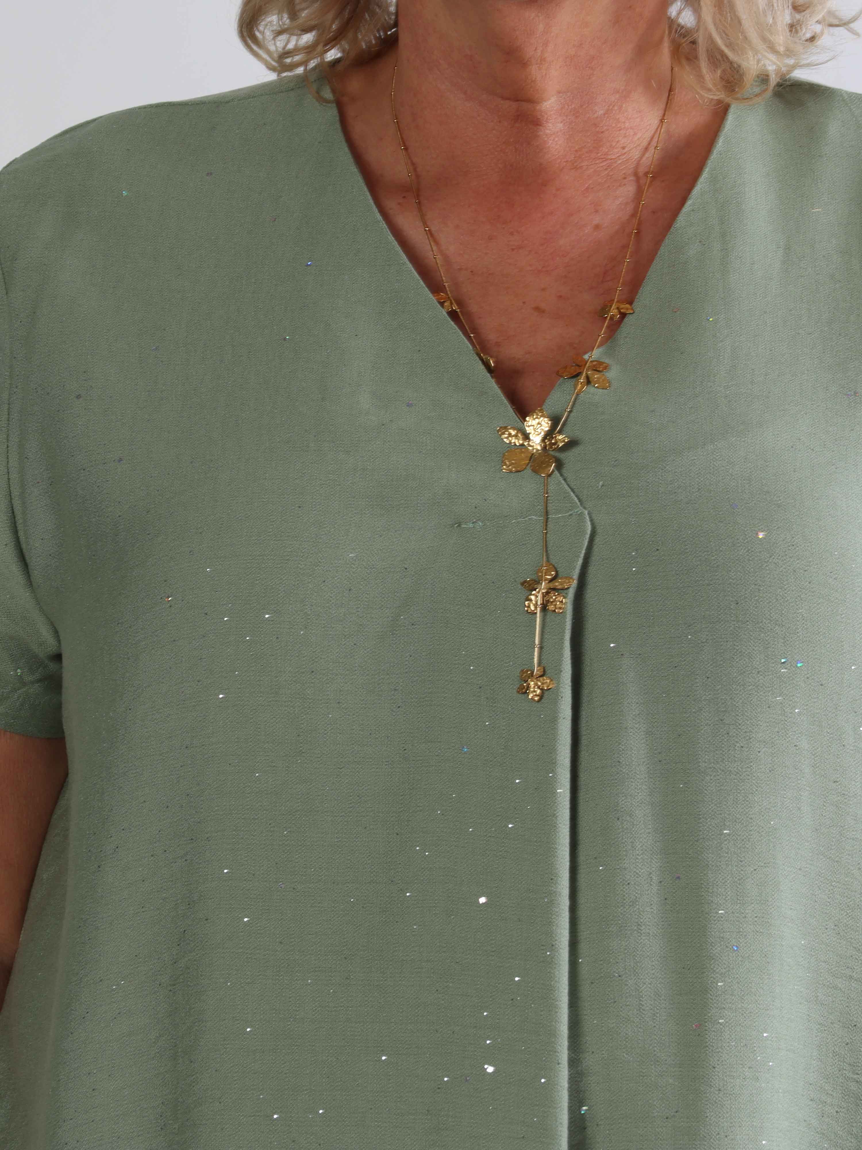 Renee - Sød tunikakjole i viskose dækket med glimmer