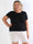 Rory - Bløde plus size cykelshorts i viskose med fin blondekant for et feminint touch