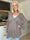 Rosaline - Sød plus size strikcardigan med fine hjerter og knaplukning