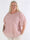 Rosie - Plus size viskose bluse med chiffonlag og similisten