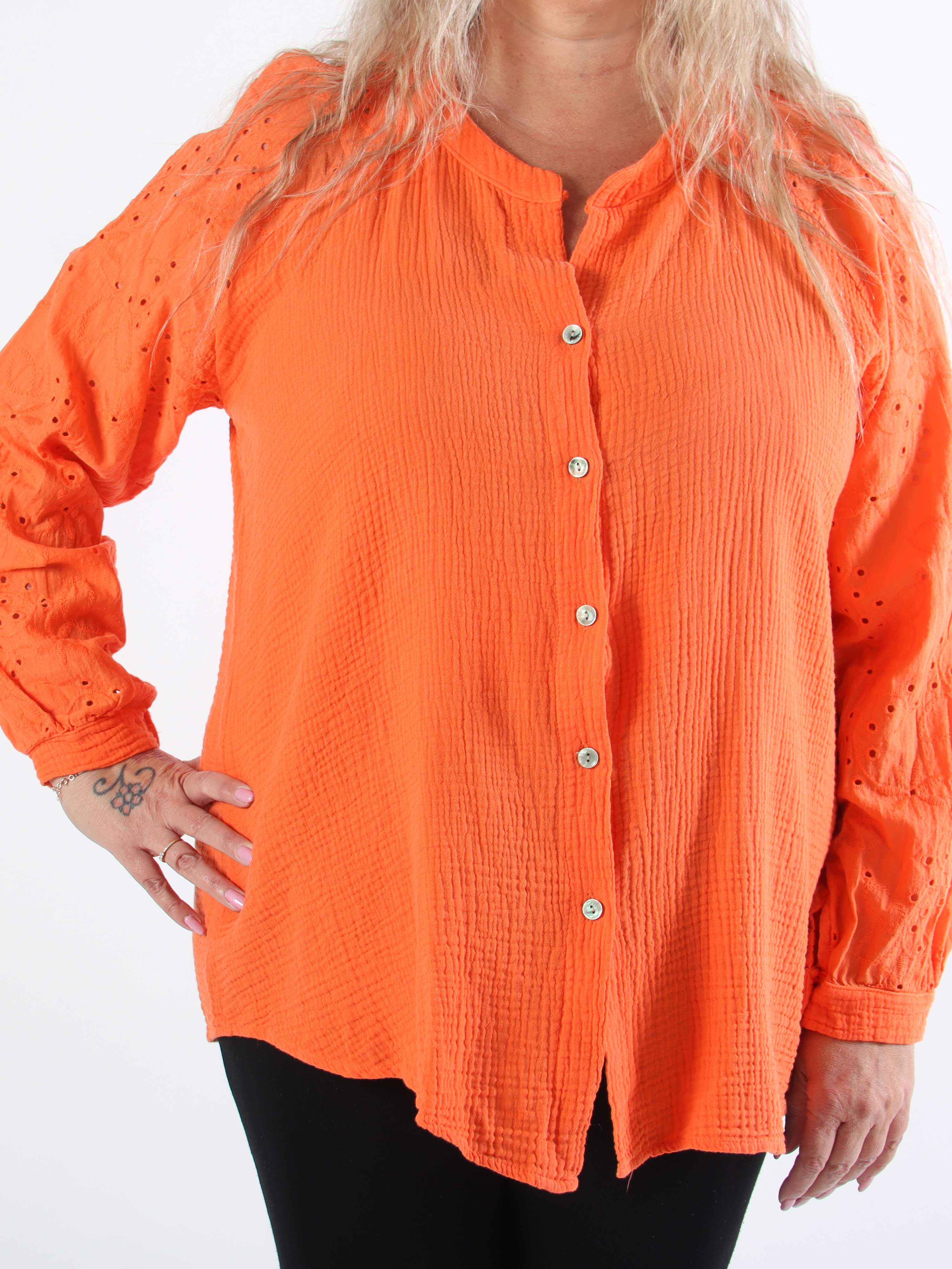 Sandrini - Blød bomuldsskjorte i plus size