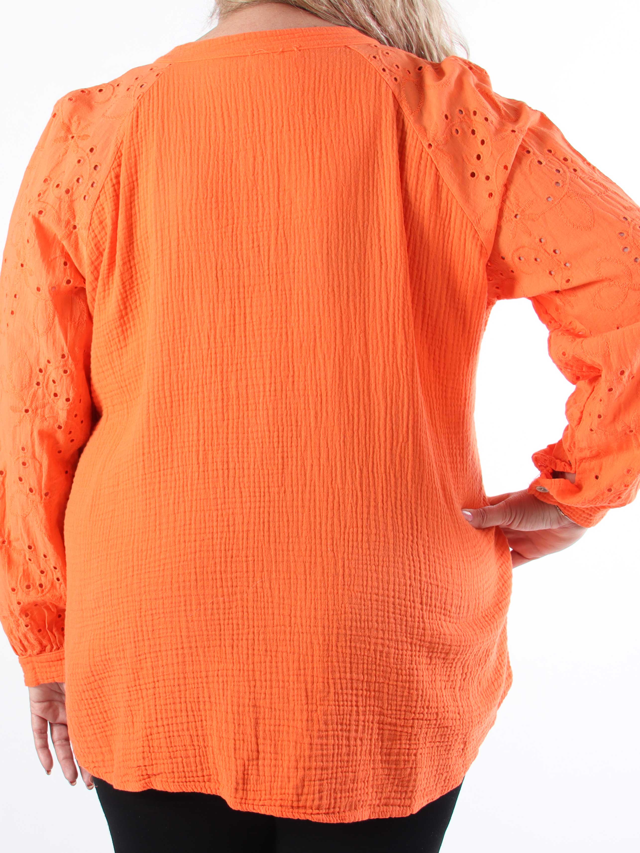 Sandrini - Blød bomuldsskjorte i plus size