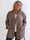 Sharpay Short 2.0 - Kort let plus size trenchcoat med bindebånd