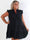 Layla Plain - Plus size kjole i lag-på-lag design af blødt bomulds musselinstof