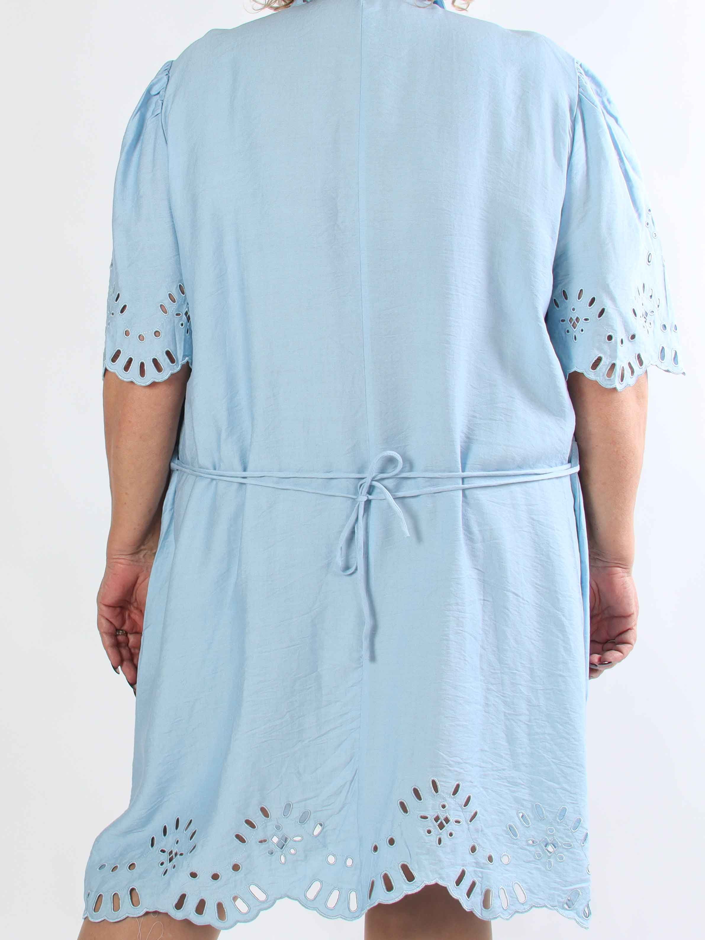 Slavica - Skjortekjole i viskose med søde detaljer