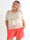 Stevie - Bløde plus size shorts i bomuldsbæk og bølge stof