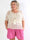 Stevie - Bløde plus size shorts i bomuldsbæk og bølge stof