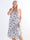 Sunshines Flower - Let plus size kjole i viskose med blomsterprint