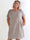 Taima - Plus size kjole i bomuldsblanding med broderet ærmer og lommer