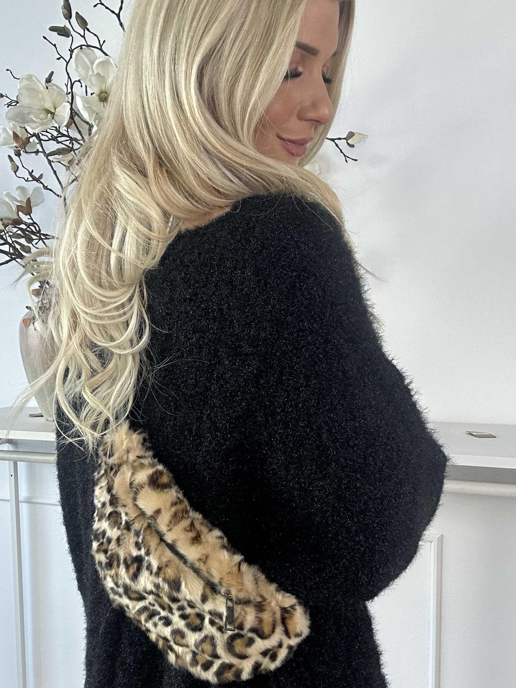 Tamara - Blød crossbody taske med leopardprint