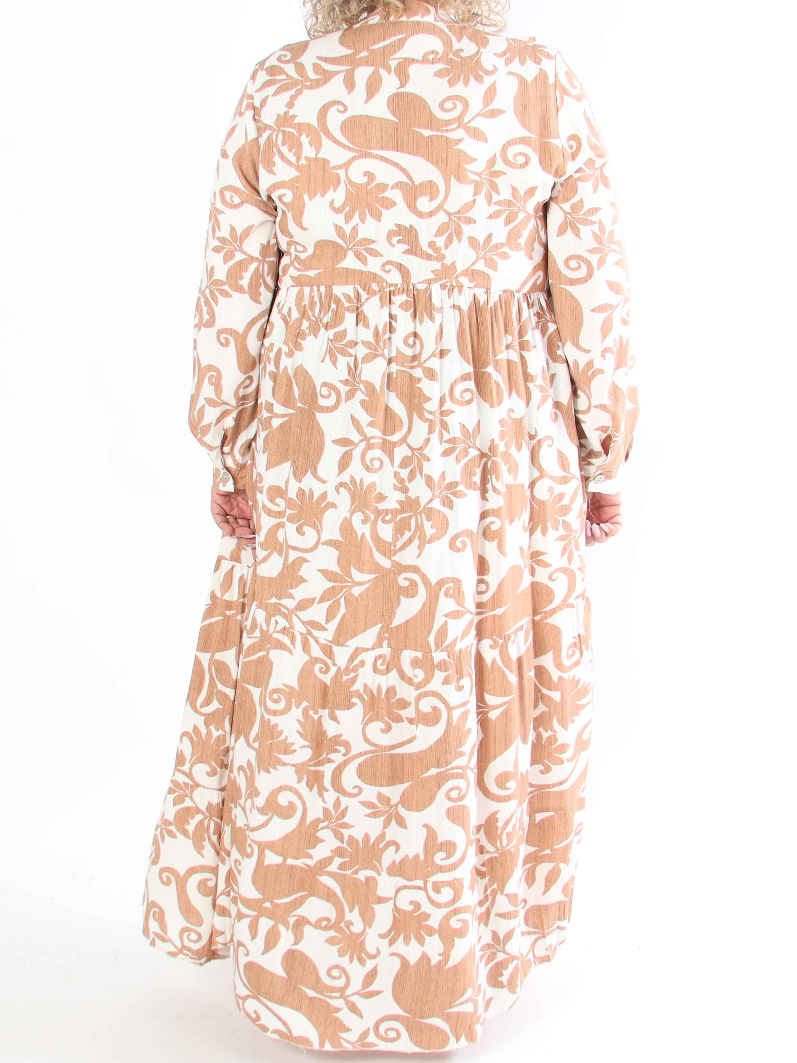 Tasha - Plus size sommerkjole i viskose med blomsterprint