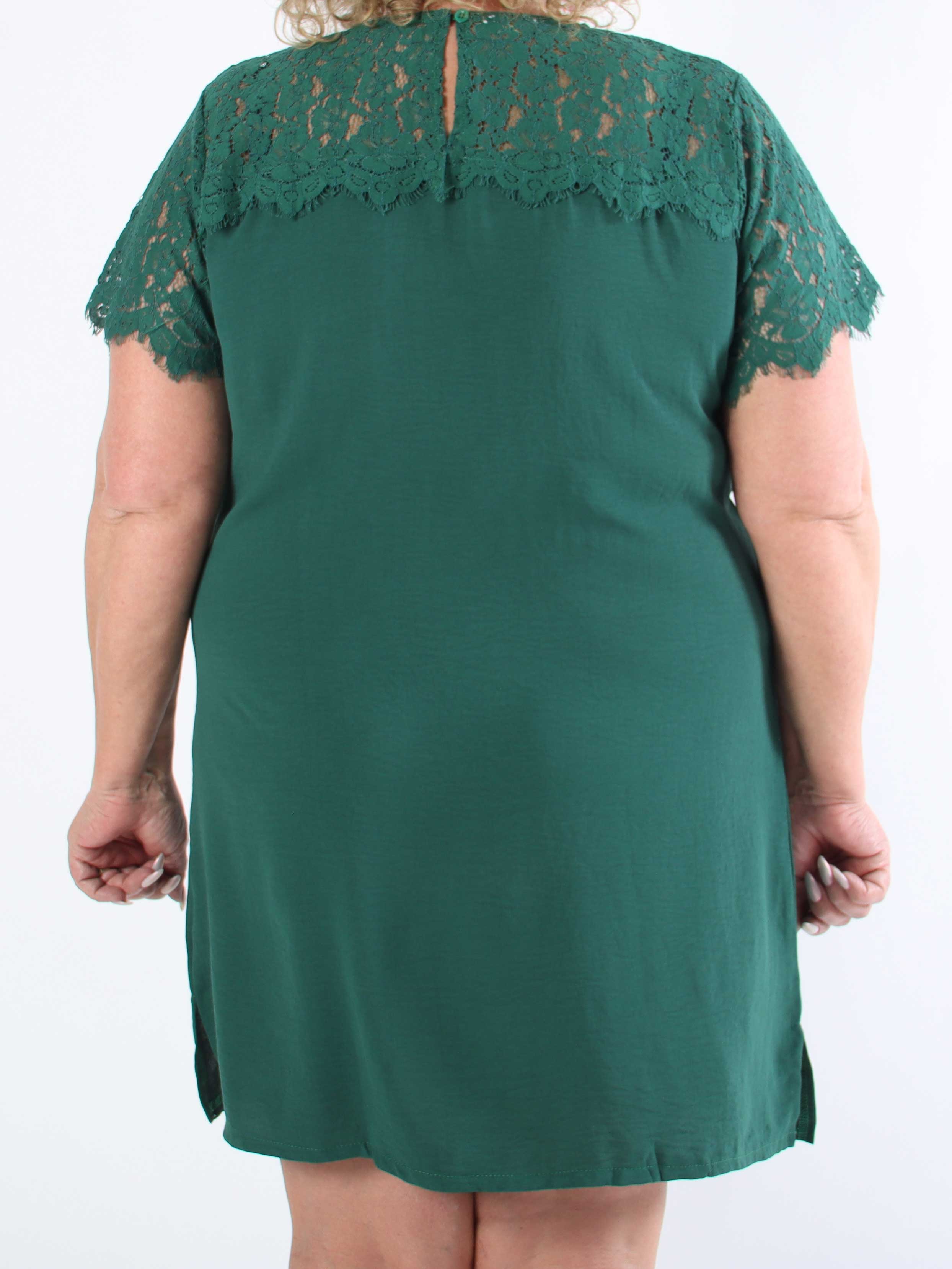 Tatjana - Sød tunikakjole med blonde foroven