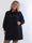 Thalia - Blød plus size joggingkjole med VOGUE stående på brystet