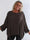 Vienna Shirt - Plus size tunikabluse i viskose med flagermusærmer og fine nittedetaljer