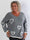 Vivianne - Sød plus size strikbluse med fine hjerter