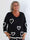 Vivianne - Sød plus size strikbluse med fine hjerter
