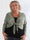 Werena Gold - Kort elastisk plus size cardigan detaljeret med guld blomster