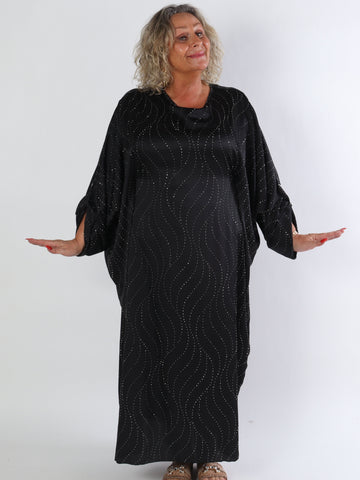 Winnie - Lang elegant plus size tunikakjole med similisten