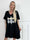 Alana - T-shirtkjole i bomuld med fejrmotiver foran