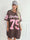 Andrea - T-shirtkjole i blød viskoseblanding med sporty baseball-inspireret design