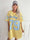 Andrea - T-shirtkjole i blød viskoseblanding med sporty baseball-inspireret design