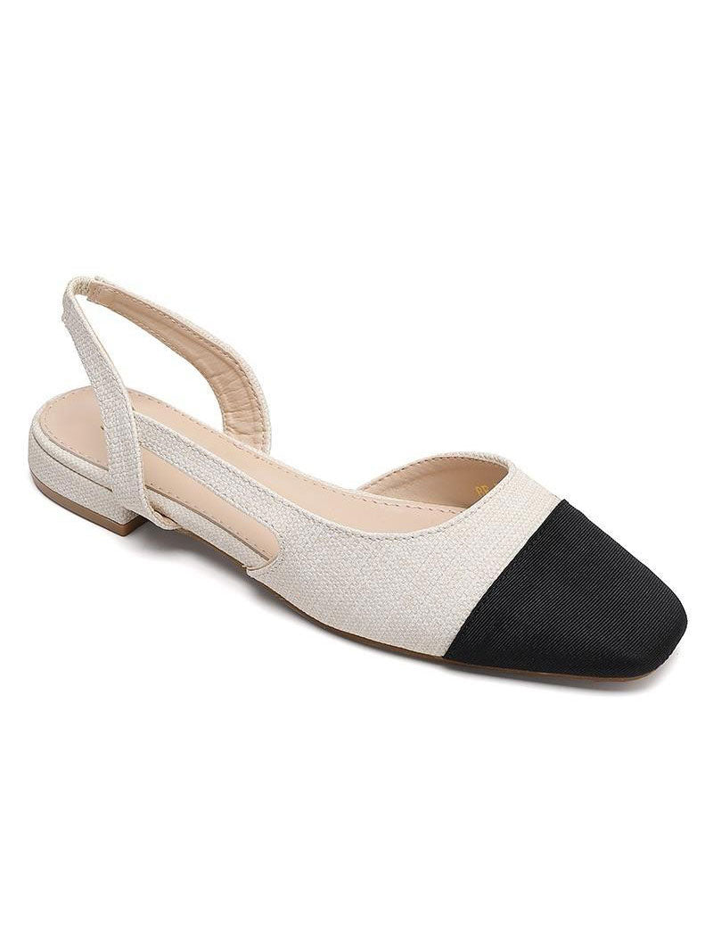 Selene - Sandal med sort spids